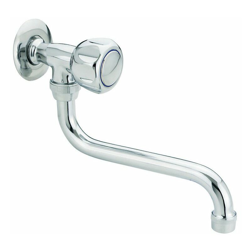 Robinet mural chromé orientable avec poignée de commande Idral 0162M12 Chromé - Laiton