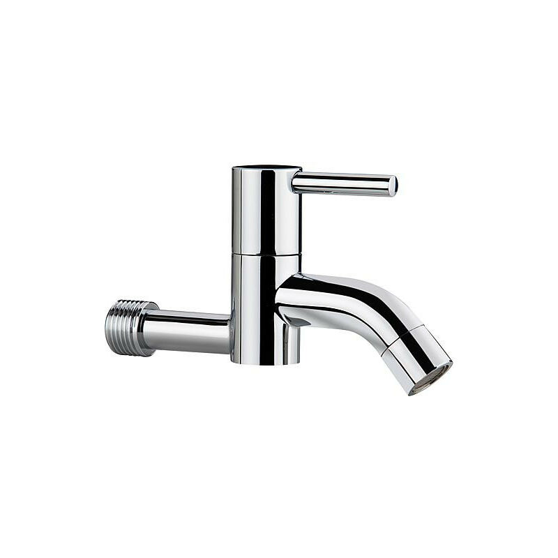Banyo - Robinet mural twin DN15 (1/2') saillie env 120 mm - eau froide