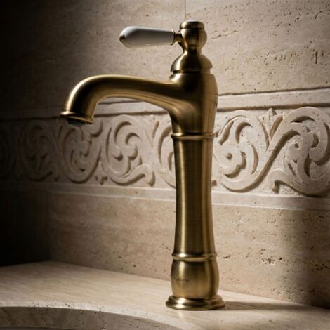 Robinet Nostalgie PaulGurkes en Bronze pour lavabo