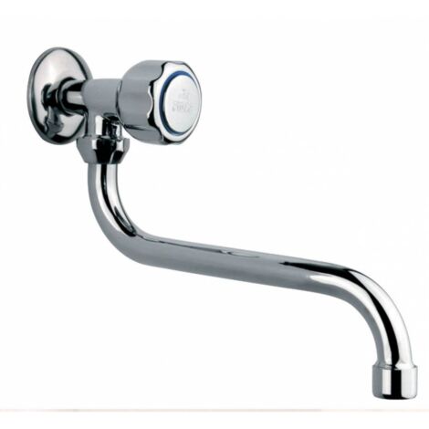 Robinet pivotant sA rie Doria raccord 1/2 &quoten laiton chromA  au mur