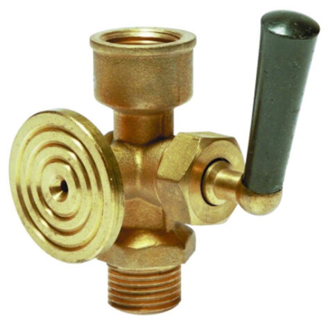 Robinet porte-manomètre à décompression à bride de contrôle - Mâle femelle 1/2" (15/21) - Sferaco