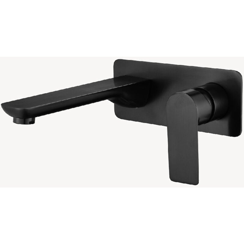 Kroos ® - Mitigeur lavabo encastré Noir - Nunki