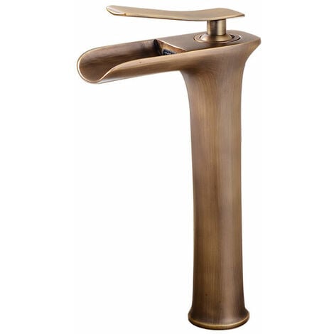 Robinet pour vasque antique laiton finition bronze