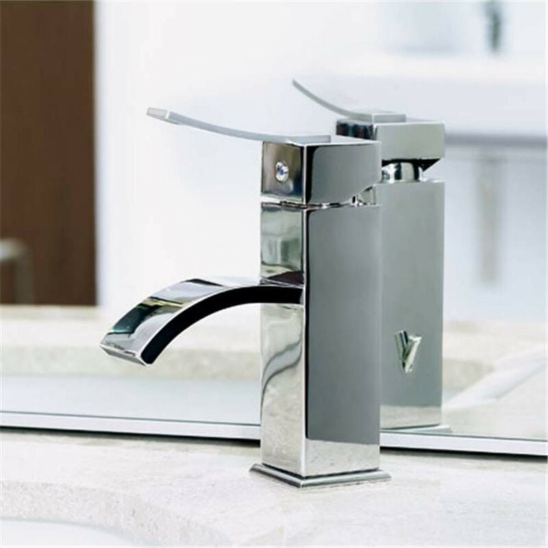 Pro Et Discount - Robinet pour vasque mitigeur de lavabo bas en laiton chrome