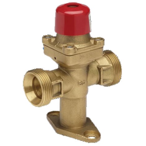 P-PRO Robinet poussoir COUP DE POING double mâle 3/4 calibre 15 - BANIDES - 2905015