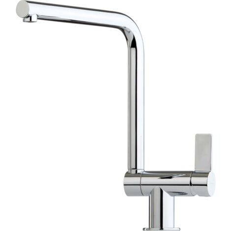 Robinet rabattable chromé – Hauteur sous bec 261 mm – Débit 8 l/min – Rotation 360° – Cartouche céramique pour cuisine moderne – Luisina