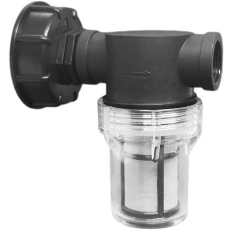 Robinet Raccord Cuve 1000 L, Articulation de Tuyau de Jardin pour Collecteurs d'eau de Pluie avec Fonction de Filtre,S60x6 Adaptateur De Réservoir d'eau IBC (3/4'' Fil intérieur)