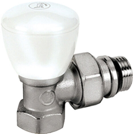 Robinet radiateur équerre R5TG série fer simple réglage 1/2'' 15x21 chromé - GIACOMINI - R5X033