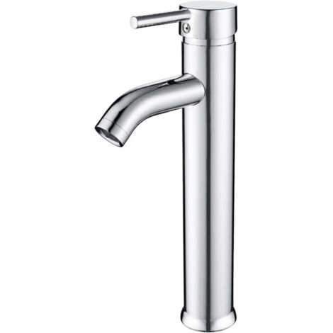 Robinet Salle Bain Haut, Monocommande Mitigeur Lavabo Robinet Vasque à Poser, Chaude et Froide Réglable de Mitigeur Vasque Sa