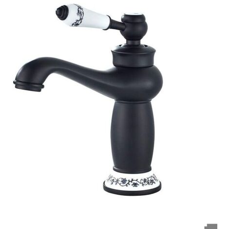 Robinet Salle Bain Mitigeur Lavabo PoignE Unique Robinet Lavabo Salle De Bain Mitigeur Lavabo RetroNoir couleurs multiples