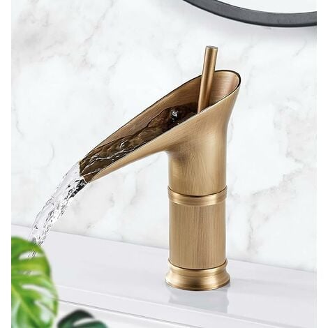 kisimixer moderne robinet salle de bain Cascade Design Elégant robinet lavabo