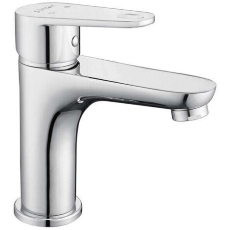 Robinet Salle de Bain Chromé Mitigeur de Lavabo à Deux Voies pour Salle de Bain Robinet de Lavabo en Laiton Robinetterie