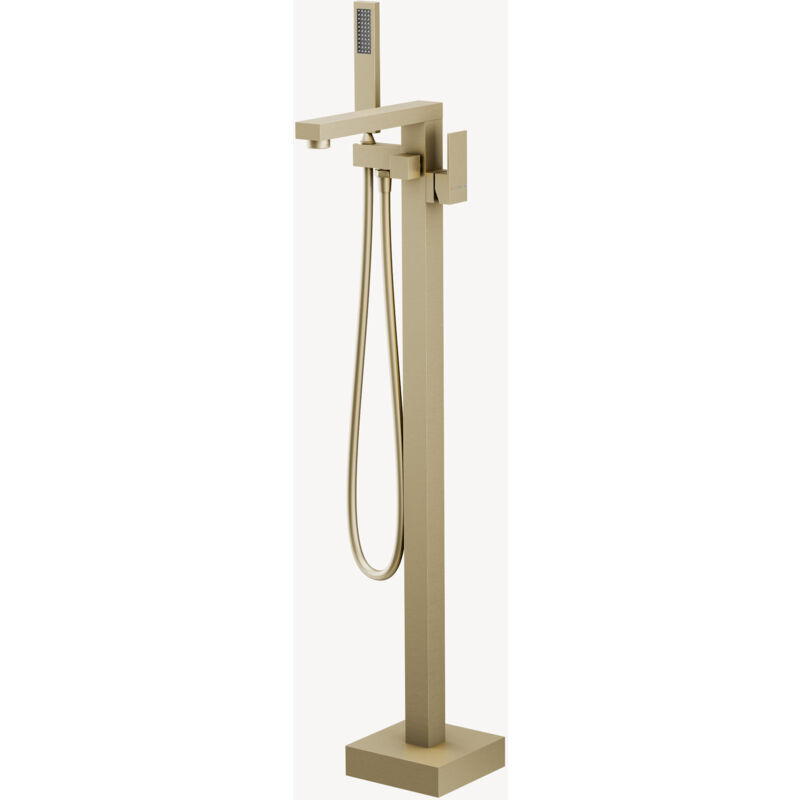 Mitigeur bain-douche monocolonne Doré brossé - Sirius