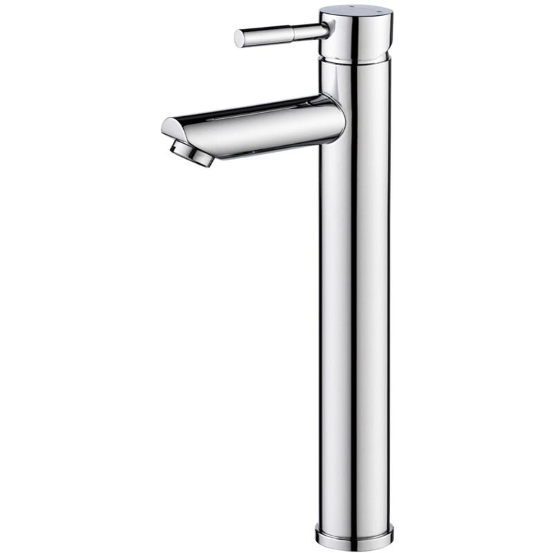 Mob-in - Robinet de salle de bain mitigeur bec haut chromé H29.7cm