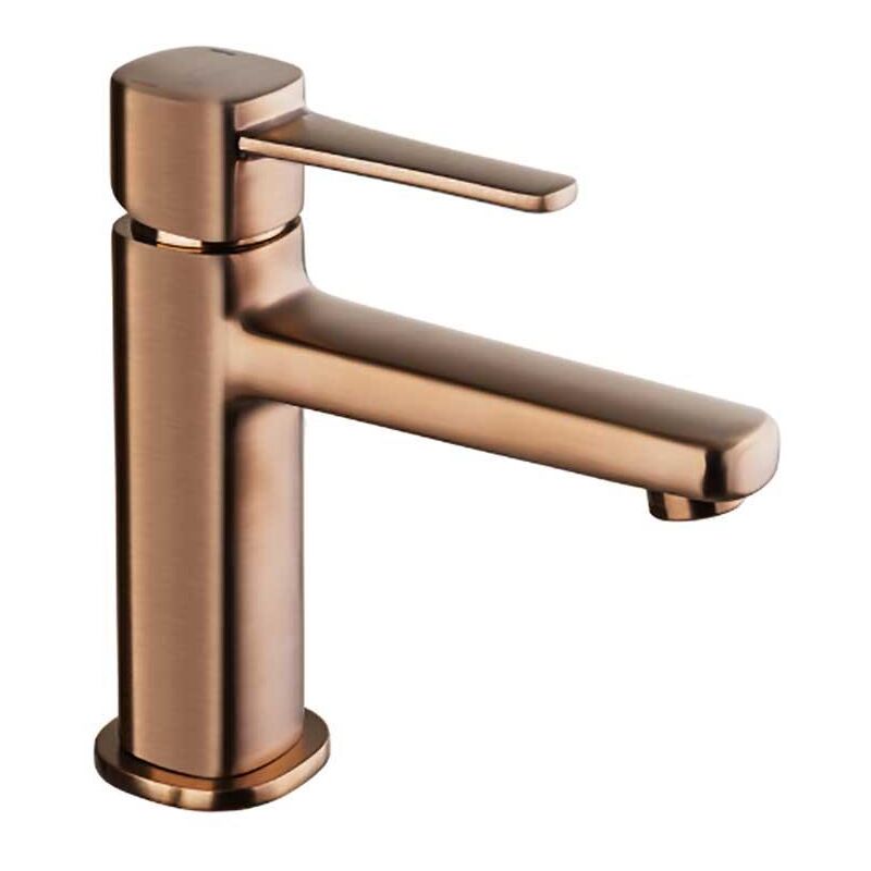 Invena - Robinet Salle de Bain Mitigeur Lavabo Cuivre Bronze Monocommande Glamour