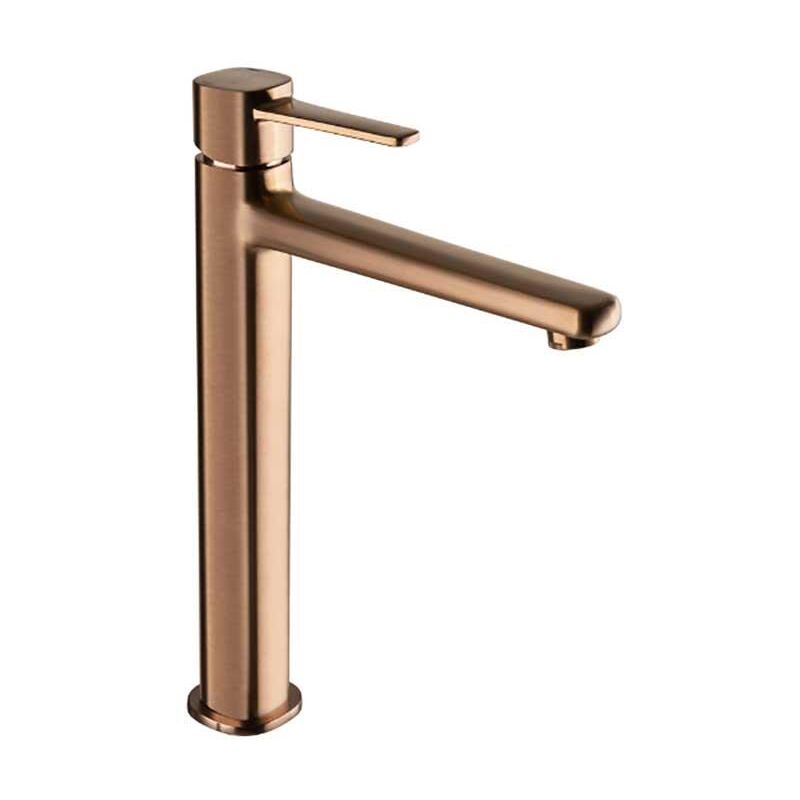 Robinet Salle de Bain Mitigeur Lavabo Haut Cuivre Bronze Monocommande Glamour
