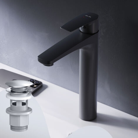 Robinet Salle de Bain Mitigeur lavabo, Noir, taille L, FGA92222 AM.PM