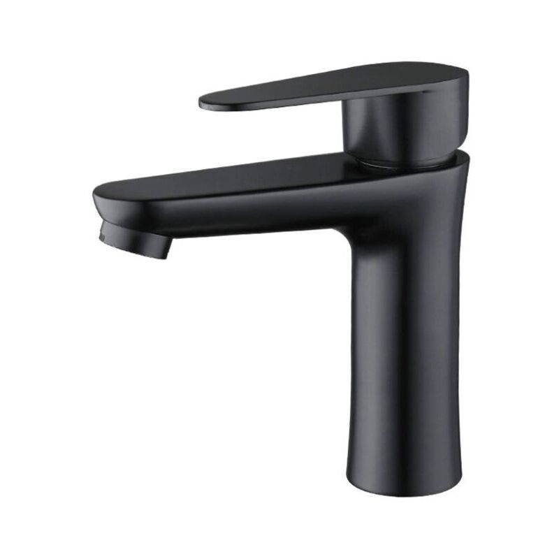 ZVD - Robinet Salle de Bain Noir Mat - Élégant Mitigeur Lavabo pour Eau Froide/Chaude, Lave Main