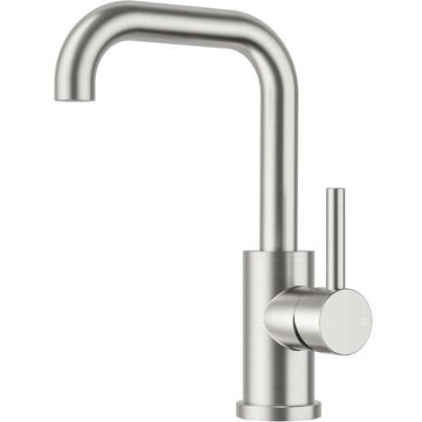 Robinet Salle de Bain Pivotant à 360°, Mitigeur pour Eau Chaude/Froide，Mitigeur en Acier Inoxydable Facile à Installer pour Salle de Bain Lavabo,Inox
