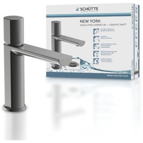 Robinet salle de bain Schütte NEW YORK gris
