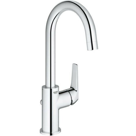 Robinet salle de bains - GROHE Start Flow - Mitigeur monocommande - Taille L - Chromé - Economie d'eau - 23811000