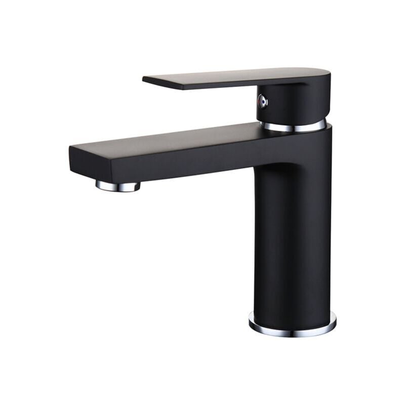 Fei Yu - Robinet Salle de Bains Noir Mitigeur Lavabo en Laiton Robinet de Lavabo Moderne