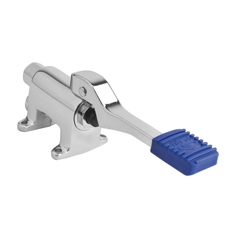 Robinet à pied au sol en laiton chromé Idral