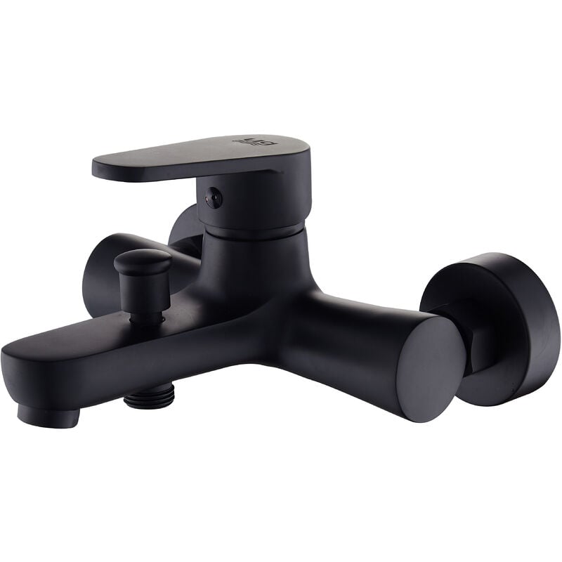 Mitigeur monocommande de baignoire série Alamo noir