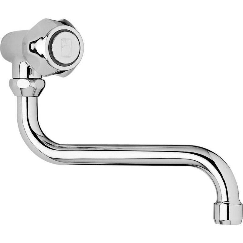 Robinet simple évier mural avec bec bas mobile Orchidea Tevere