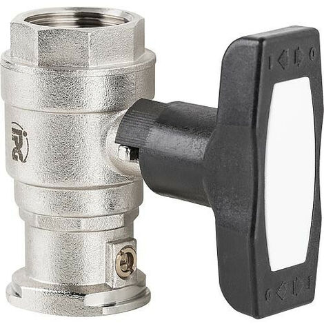 Robinet spherique T-isolation anti-thermosiphon,bride x fem DN25(1"),PN20,passage intégral
