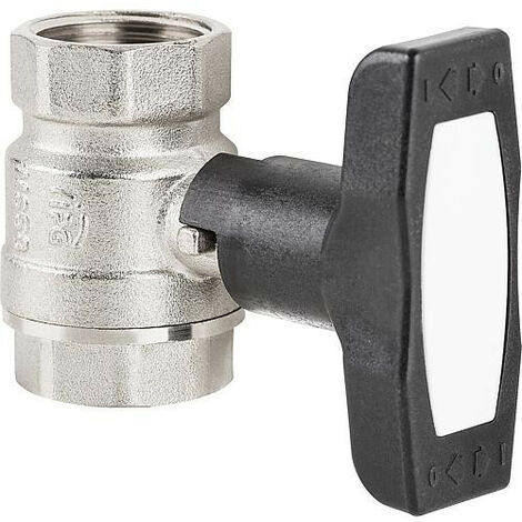 Robinet spherique T-isolation Type fileté, DN15 (1/2")femelle PN20, passage intégral