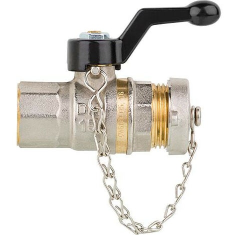 Robinet spherique Tappy fermeture avec petit levier manuel 1/2" PN40, DN15 1/2" femelle