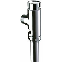 Robinet temporisé 3/4" TEMPOFLUX à bouton amorceur pour WC - sans robinet d'arrêt - avec écrou de sortie à 28 - sans tube
