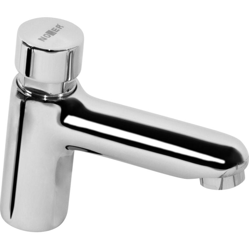 Nofer - Robinet temporisé de comptoir pour lavabo