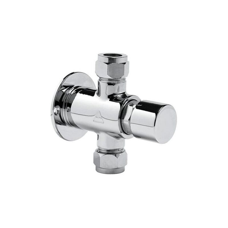 Idral - Robinet de douche temporisé en laiton chromé