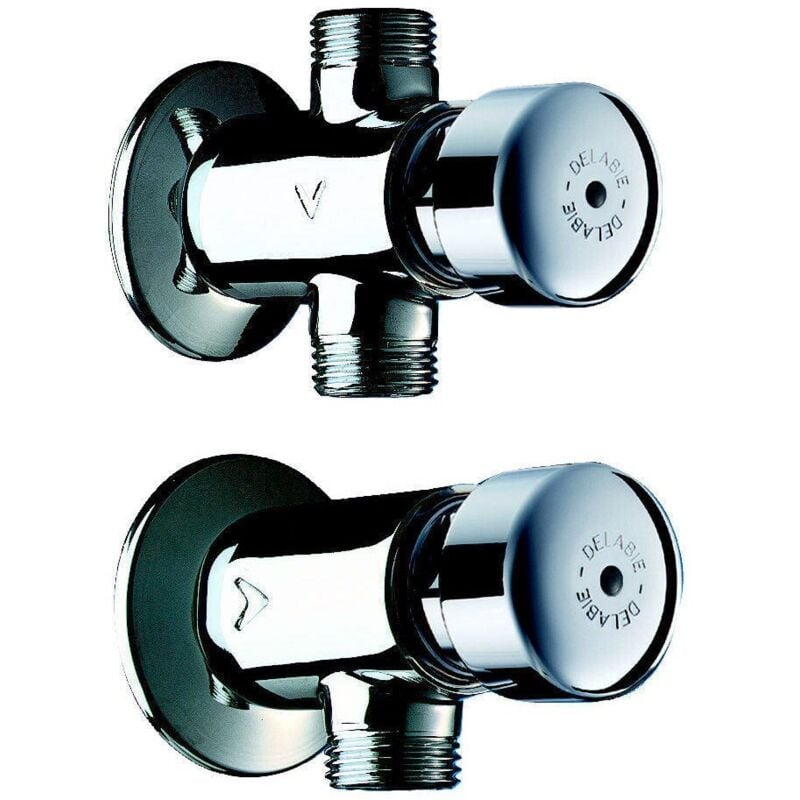 Delabie - Robinet d'urinoir tempostop en laiton chromé temporisé env. 3 sec