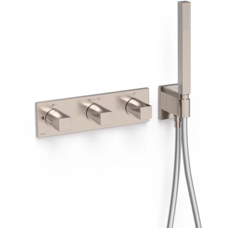 Robinet thermostatique encastré à 3 voies B-system Acier - TRES 30725301AC