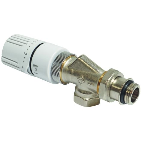 Somatherm For You – Robinet thermostatique équerre inversé M 1/2' (15/21) – Plage de température 5 à 29°C – Joint torique pour étanchéité parfaite