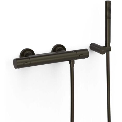 Robinet thermostatique mural Over-wall pour doucheDouchette Noir bronze - TRES 19016429KMB