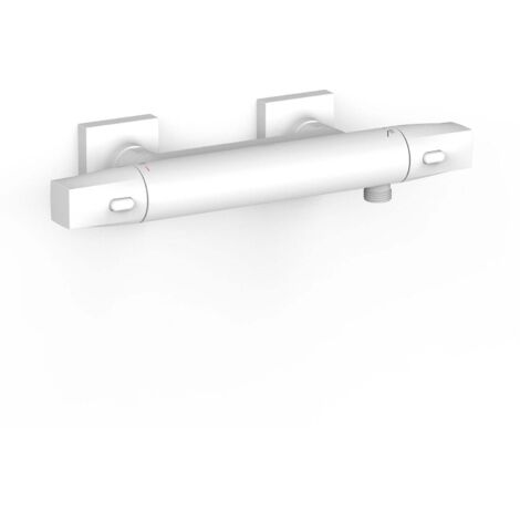 Robinet thermostatique mural Over-wall pour doucheSans accessoires Blanc mat - TRES 19016405BM