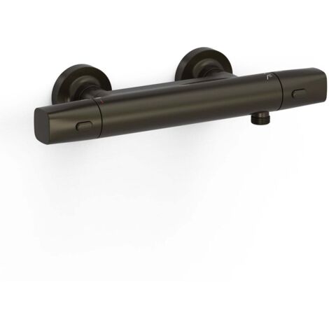 Robinet thermostatique mural Over-wall pour doucheSans accessoires Noir bronze - TRES 19016404KMB