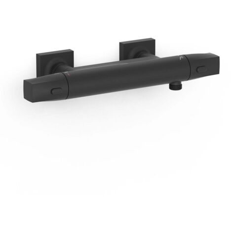 Robinet thermostatique mural Over-wall pour doucheSans accessoires Noir mat - TRES 19016405NM