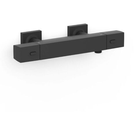 Robinet thermostatique mural Over-wall pour doucheSans accessoires Noir mat - TRES 19016406NM
