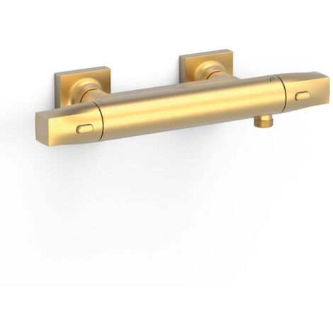 Robinet thermostatique mural Over-wall pour doucheSans accessoires Or Mat 24K - TRES 19016405OM