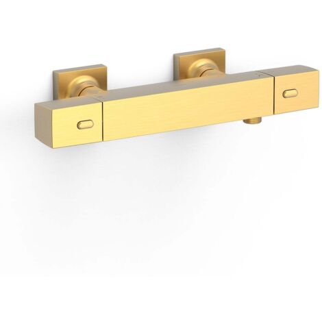 Robinet thermostatique mural Over-wall pour doucheSans accessoires Or Mat 24K - TRES 19016406OM