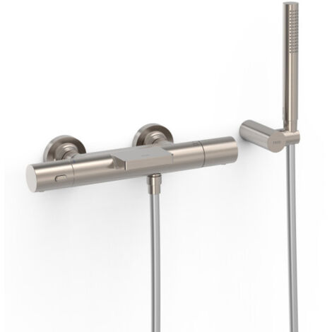 Robinet thermostatique mural pour baignoire et douche Acier - TRES 19017428AC