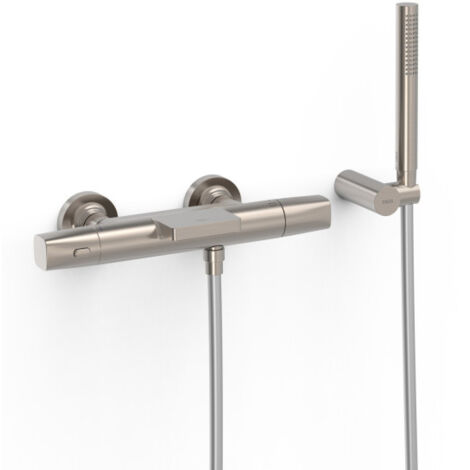 Robinet thermostatique mural pour baignoire et douche Acier - TRES 19017499AC