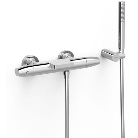 Robinet thermostatique mural pour baignoire et douche Chrome - TRES 19017479