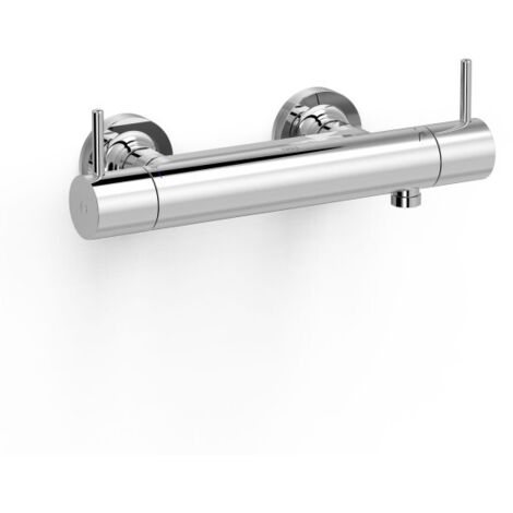 Robinet thermostatique mural pour douche avec leviers ergonomiques PMR Chrome - TRES 19026410