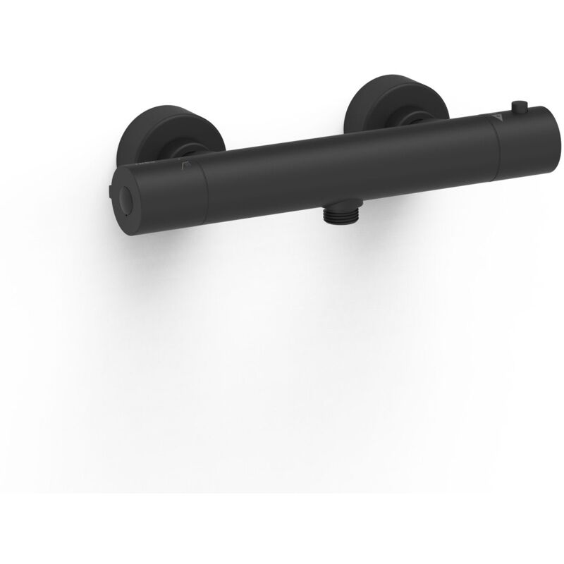 21616401NM base plus Grifo Termostático Mural Ducha Color Negro Mate - ref: 21616401NM - Tres